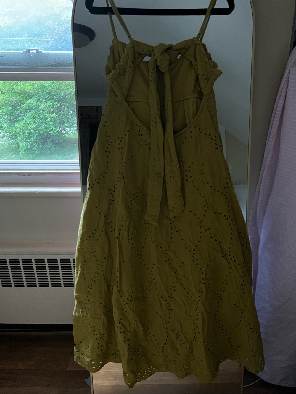 Free people Mustard Eyelet Midi Sundress - Picture 3 of 4
